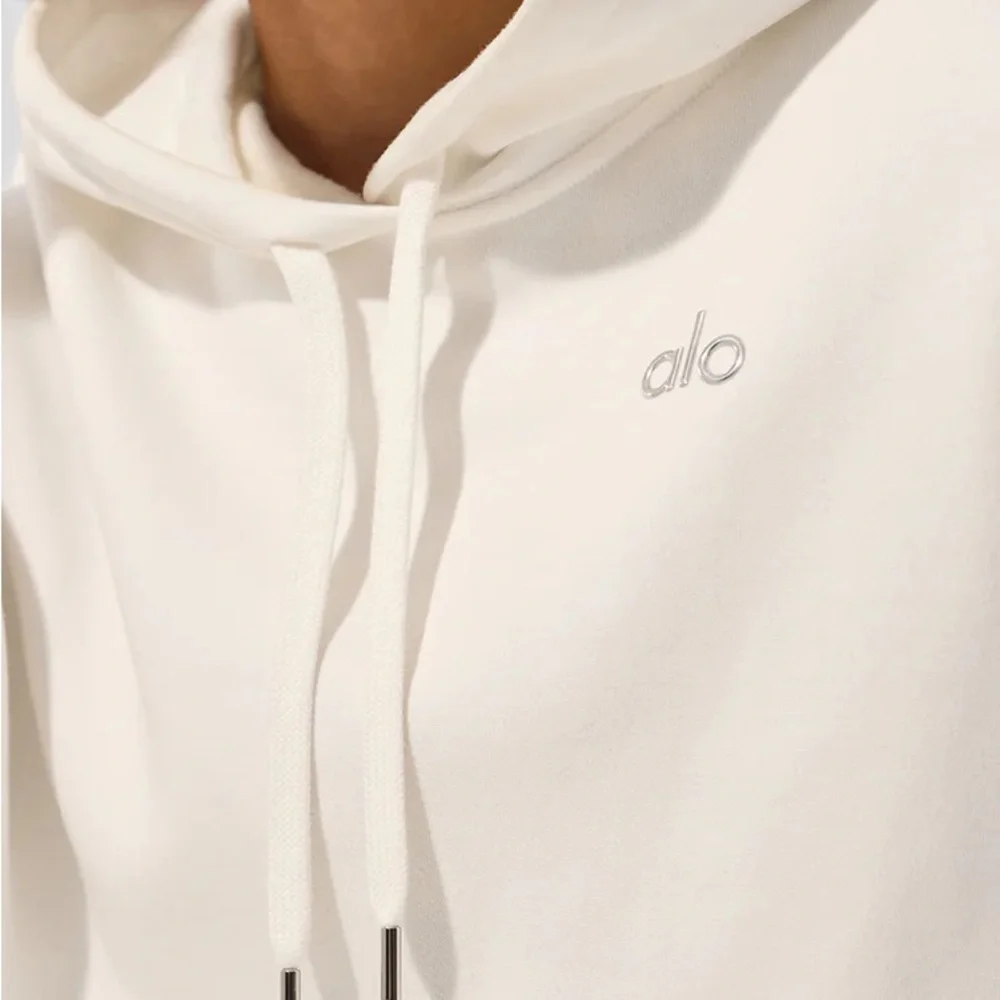 ALO Yoga Ivory Hoodie Sweater - Picture 4 of 4